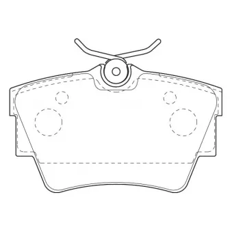 Omnicraft 2135589 - Jeu de 4 plaquettes de frein avant