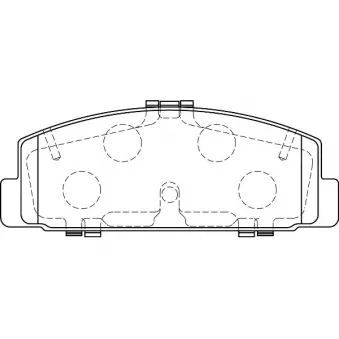 Jeu de 4 plaquettes de frein avant Omnicraft [2135596]