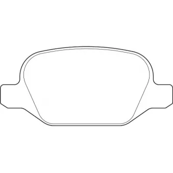 Jeu de 4 plaquettes de frein avant Omnicraft [2135627]