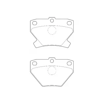 Omnicraft 2135662 - Jeu de 4 plaquettes de frein avant