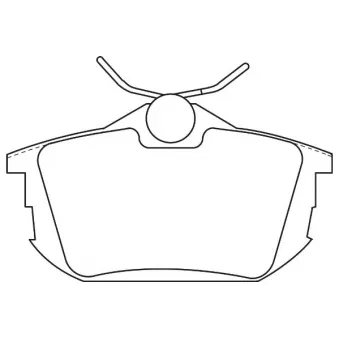 Jeu de 4 plaquettes de frein avant Omnicraft [2135672]