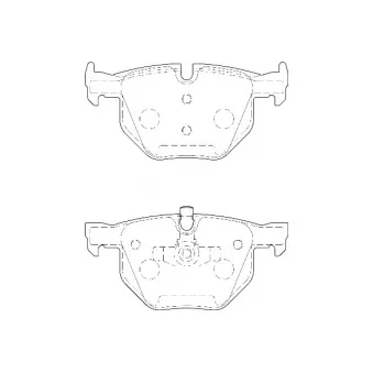 Jeu de 4 plaquettes de frein avant Omnicraft [2135683]