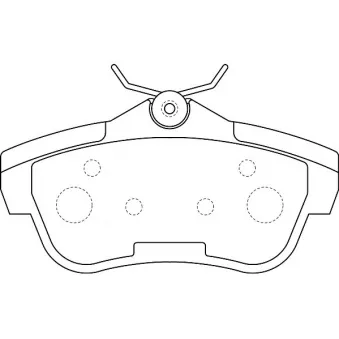 Jeu de 4 plaquettes de frein avant Omnicraft [2135688]