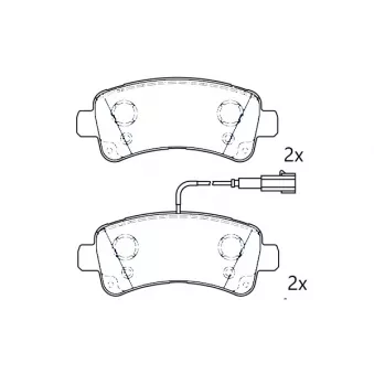 Omnicraft 2725252 - Jeu de 4 plaquettes de frein avant