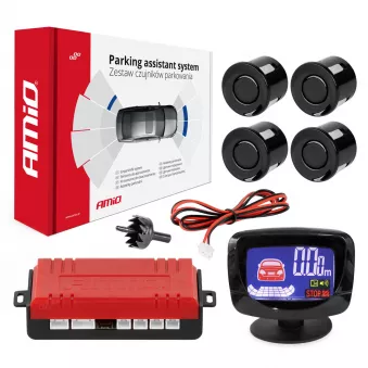 Ensemble de capteurs de stationnement capteurs de recul LED GRAF 4 capteurs noirs - AMIO 01562