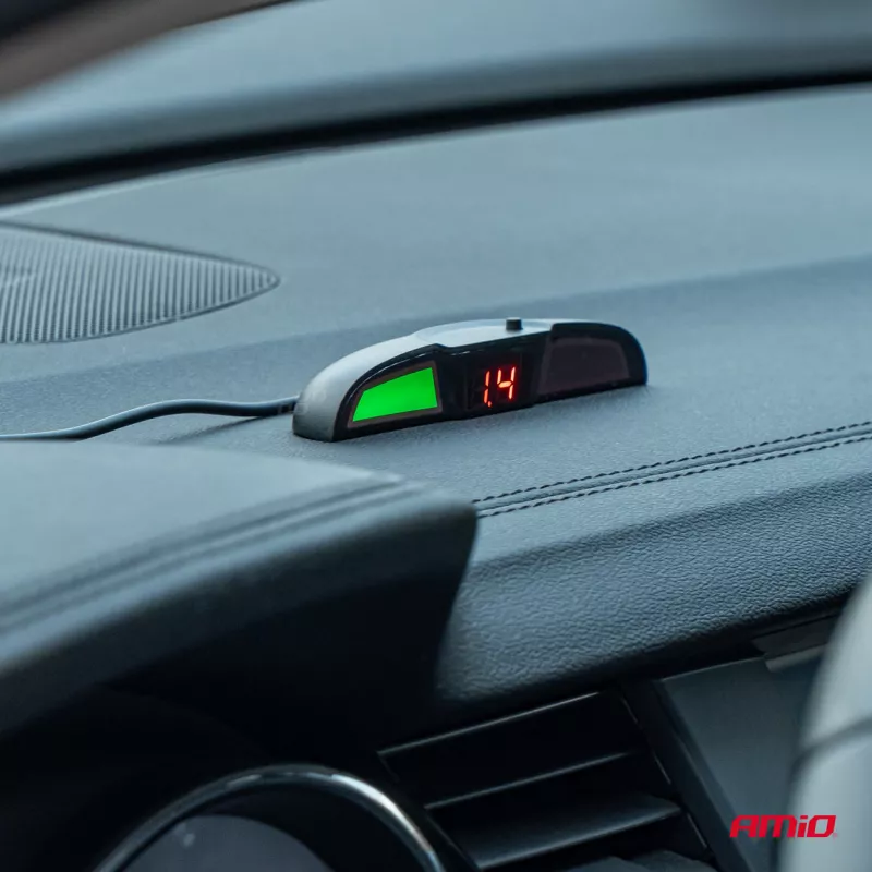 Ensemble de capteurs de recul LED COB 4 capteurs noirs internes 16,5 mm AMIO 02285 - Visuel 1