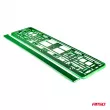 AMIO 03178 - Cadre de plaque d'immatriculation métallisé vert
