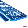 AMIO 03174 - Cadre de plaque d'immatriculation métallisé bleu -