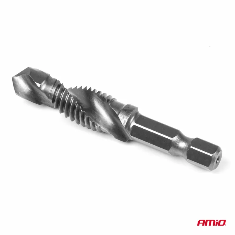 Jeu de 6 mèches à tarauder longues, métriques de M3 à M10 AMIO 03272 - Visuel 2