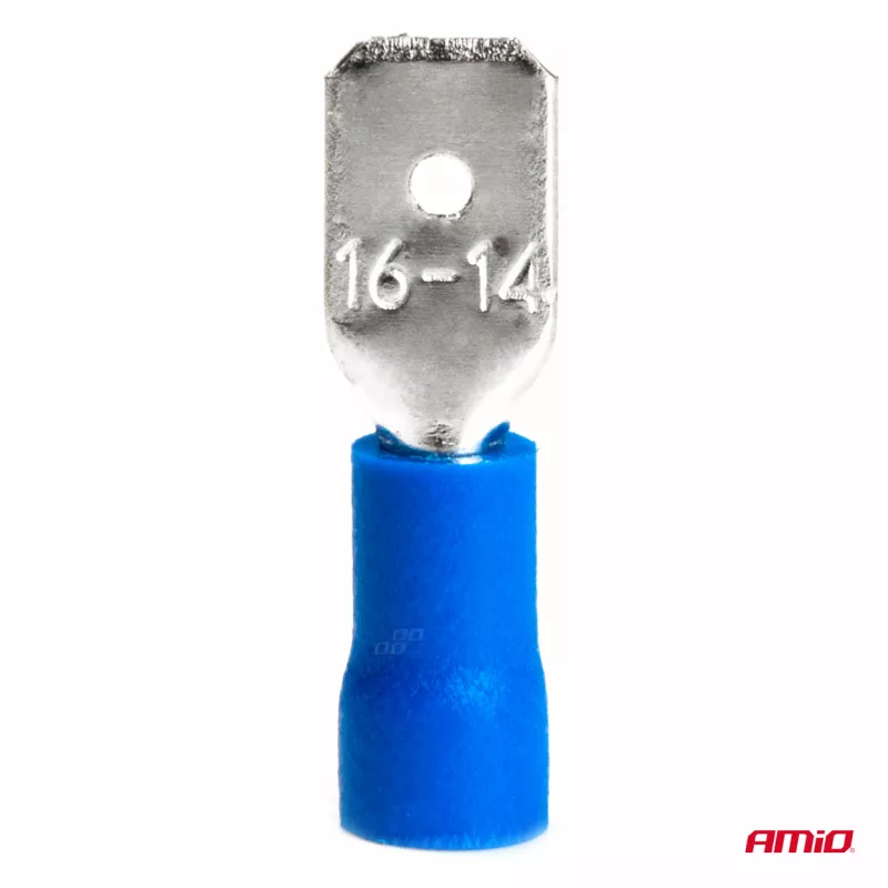 Connecteurs isolés mâles plats 6,35 mm 1,5-2,5 mm² 15A 10 pcs AMIO 03070 - Visuel 2