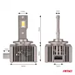AMIO 03310 - Ampoules LED série XD D1S D1R 6500K Canbus -
