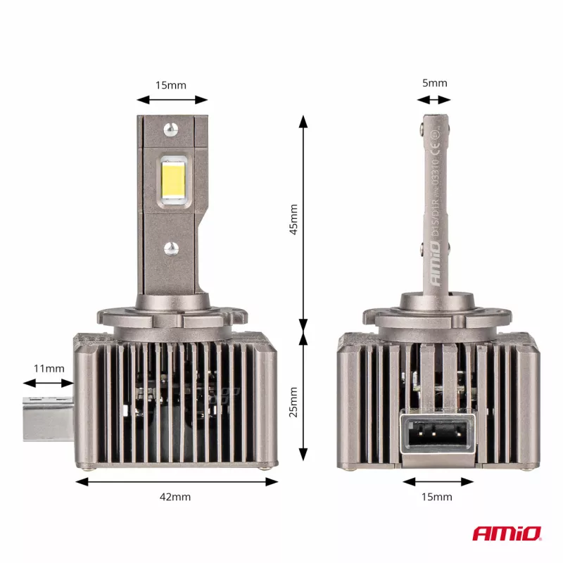 Ampoules LED série XD D1S D1R 6500K Canbus - AMIO 03310 - Visuel 2