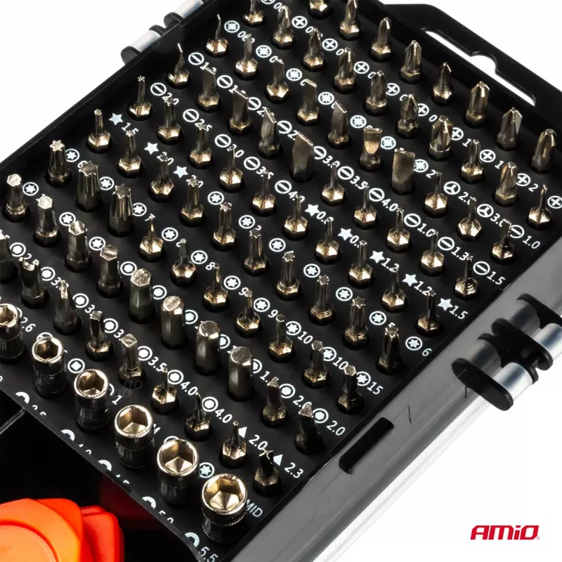 Coffret de tournevis de précision 115 pièces AMIO 03135 - Visuel 2