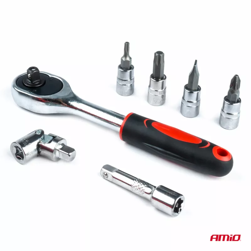Coffret d'outils de réparation de douilles de 1/4 de clé 46 pièces AMIO 03136 - Visuel 2
