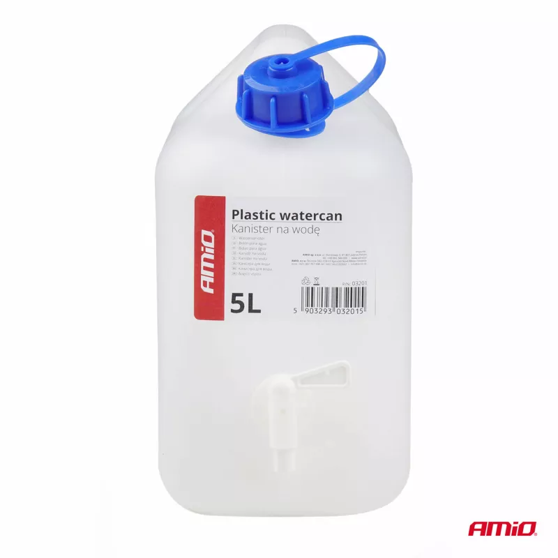 Jerrican en plastique 5L avec robinet AMIO 03201 - Visuel 1