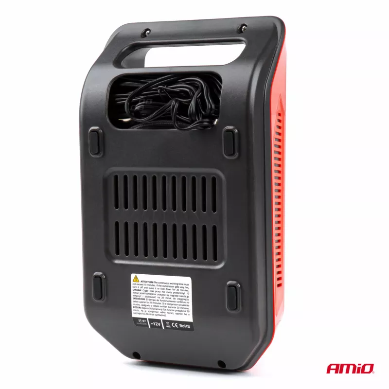 Compresseur de voiture numérique pompe 12V LED LCD - AMIO 03268 - Visuel 1