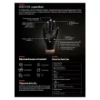 AMIO MER20310 - Gants en nitrile Mercator GoGrip noirs taille M, 50 pièces