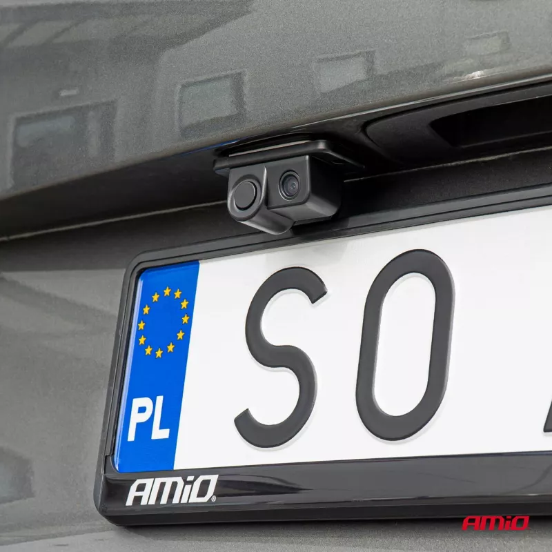 Caméra de recul avec capteur de stationnement 2 en 1 720p 12V HD-601 AMIO 03540 - Visuel 1