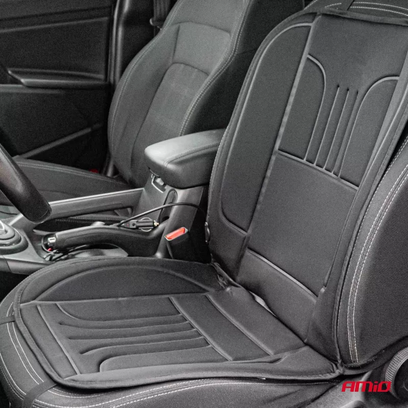 Tapis chauffant pour siège de voiture 12V AMIO 03623 - Visuel 1