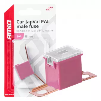 Fusible automobile JAPVAL PAL mâle 48mm 30A - AMIO 03418