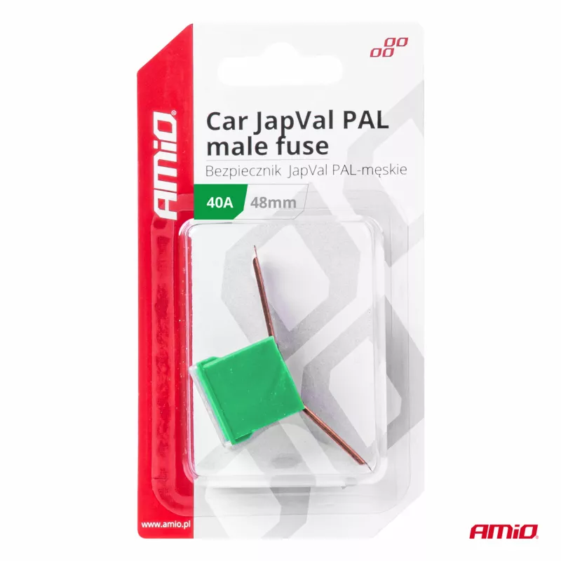 Fusible automobile JAPVAL PAL mâle PAL 48mm 40A - AMIO 03419 - Visuel 2