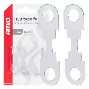 Fusibles à bande plats 2 pcs. HSB 42mm 50A - AMIO [03499]