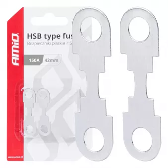 Fusibles à bande plats 2 pcs. HSB 42mm 150A - AMIO [03504]