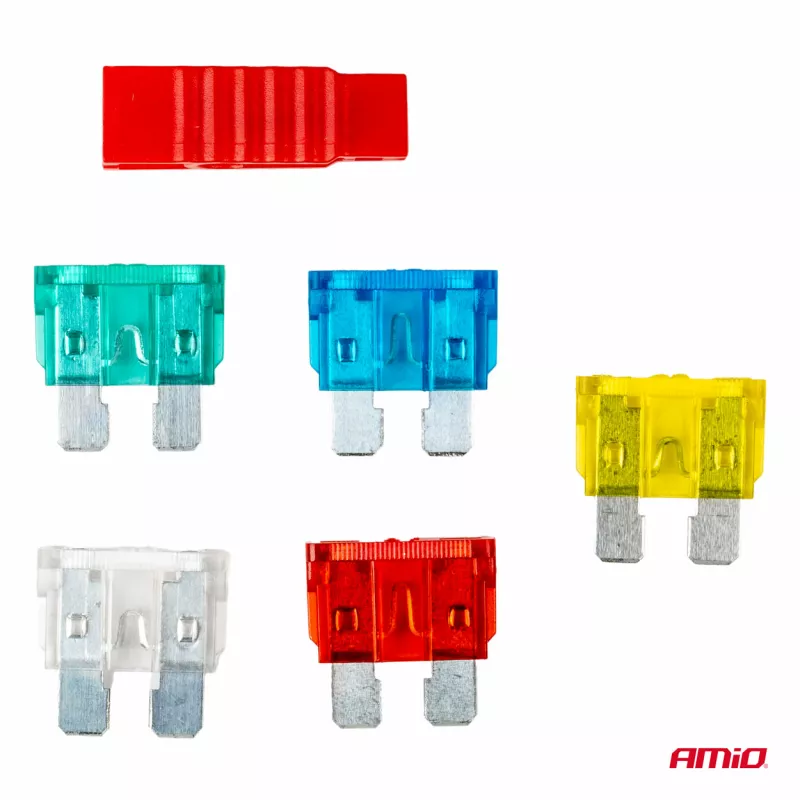 Fusibles à lame standard ensemble complet MIX 5 pcs + extracteur - AMIO 03380 - Visuel 1