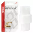 AMIO 03512 - prise fiche connecteur électrique 2 broches + connecteurs -