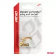 AMIO 03512 - prise fiche connecteur électrique 2 broches + connecteurs -