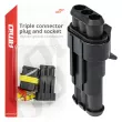 AMIO 03519 - Connecteur étanche superseal 3 broches mâle -