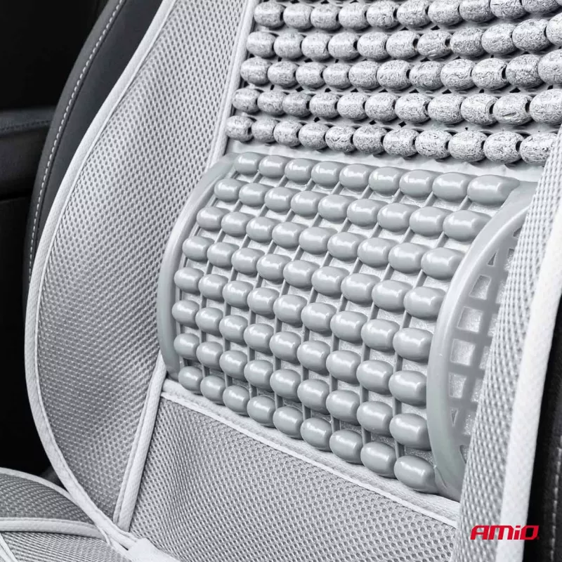Tapis de fauteuil siège perles avec support pour le dos et appuie-tête AMIO 03647 - Visuel 2