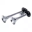 AMIO 03617 - Klaxon signal sonore fanfare double chrome 12V 24V -