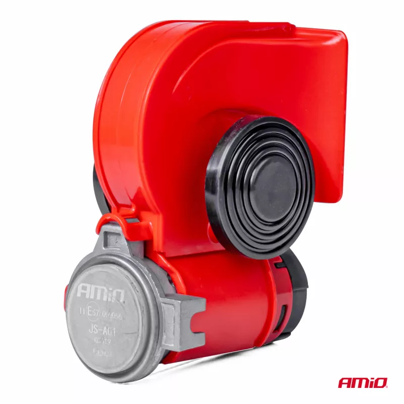 Klaxon bi-ton signal sonore 12V avec relais - AMIO 03619 - Visuel 1