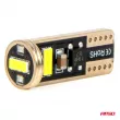 AMIO 03720 - Ampoules LED CANBUS T10e W5W 3x2055 SMD Blanc 12V 24V -