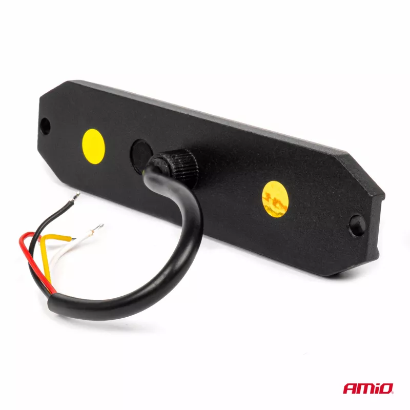 Lampe flash d'avertissement plate 6x3W LED R65 R10 12V 24V - AMIO 03930 - Visuel 2