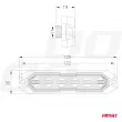 AMIO 03930 - Lampe flash d'avertissement plate 6x3W LED R65 R10 12V 24V -