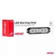 AMIO 03930 - Lampe flash d'avertissement plate 6x3W LED R65 R10 12V 24V -
