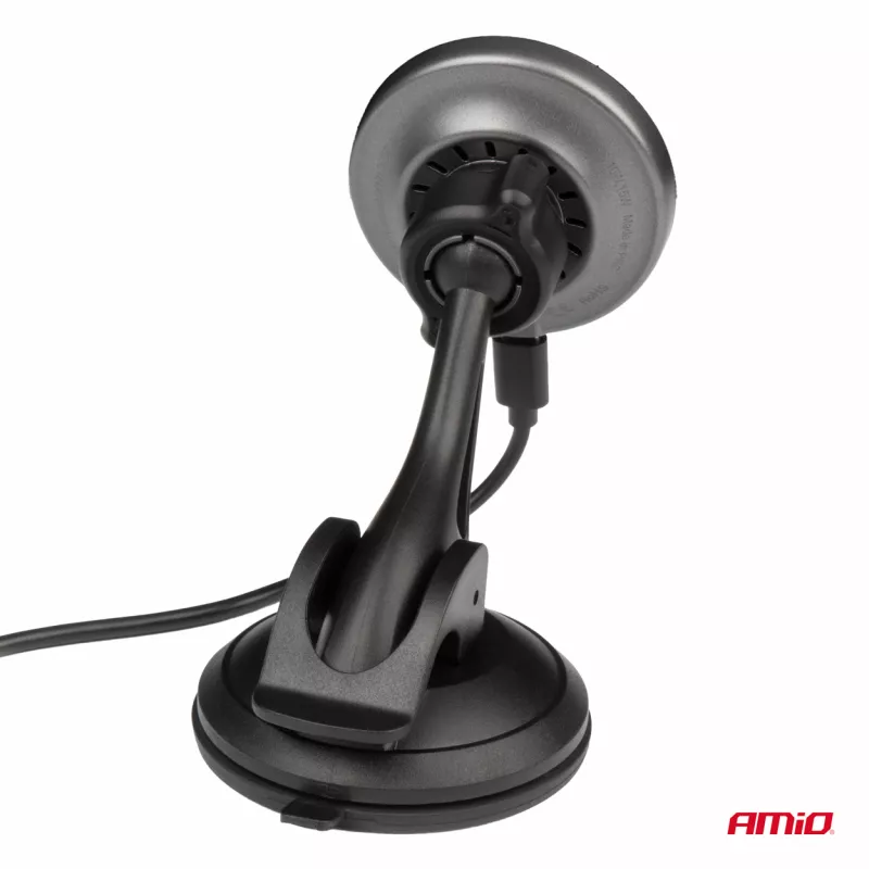Support de voiture pour téléphone avec chargeur à induction pour pare-brise tableau de bord My Mag 15W - AMIO 03775 - Visuel 1