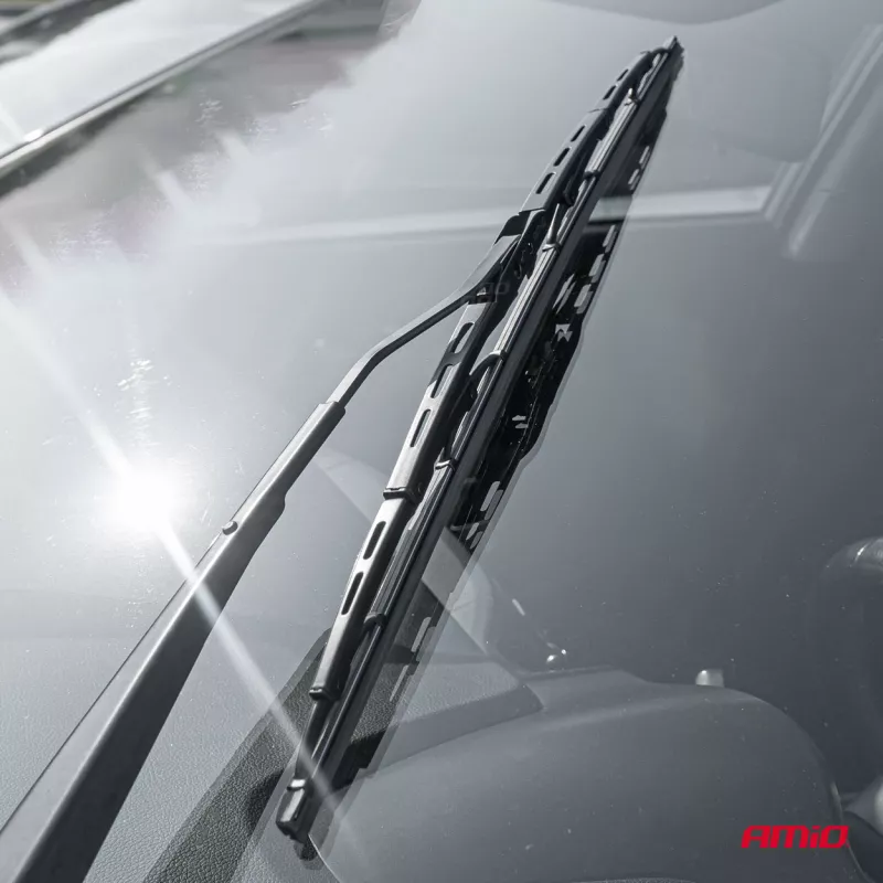 Balai d'essuie-glace automobile métallique à armature en U universel 12
