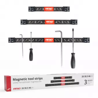 Ensemble de porte-outils à bandes magnétiques 1x20cm 1x30,5cm 1x46cm AMIO 04263