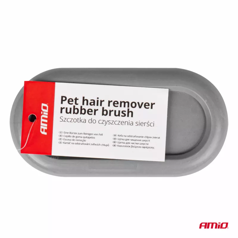 Brosse en caoutchouc pour enlever les poils d'animaux AMIO 04020 - Visuel 2