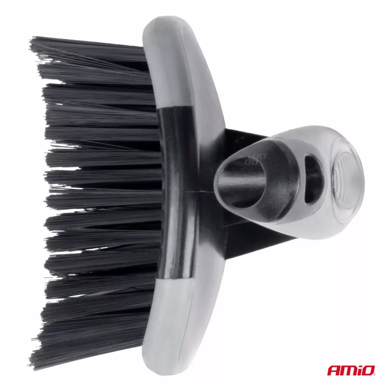 Brosse pour laver nettoyer roues jantes enjoliveurs large 17 cm AMIO 04030 - Visuel 1