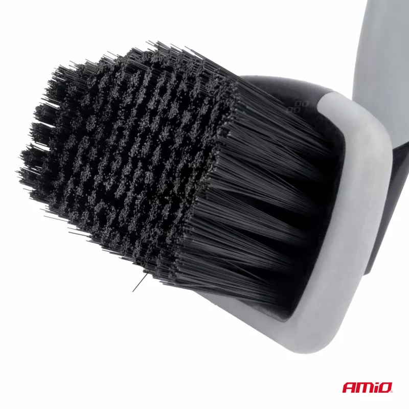 Brosse pour laver nettoyer roues jantes enjoliveurs large 17 cm AMIO 04030 - Visuel 2