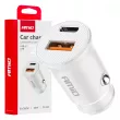 AMIO 03877 - Chargeur de voiture USB-A + USB-C 20W -