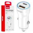 AMIO 03881 - Chargeur de voiture USB-A + USB-C 20W -