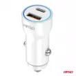 AMIO 03881 - Chargeur de voiture USB-A + USB-C 20W -