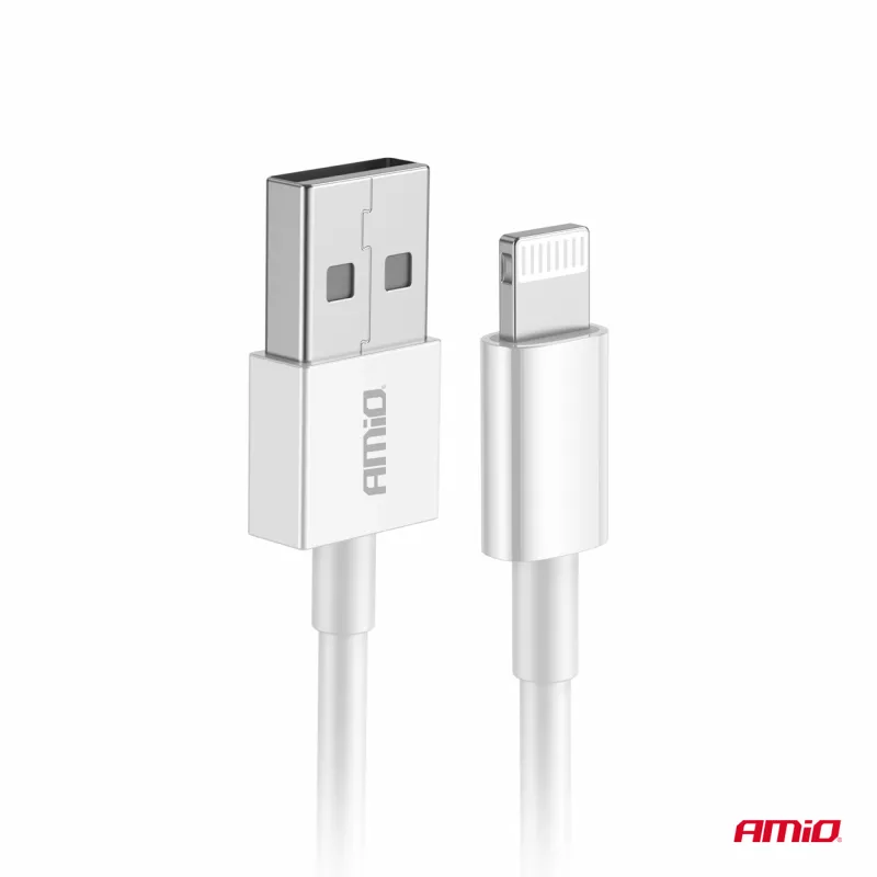 Câble de charge USB-A - LIGHTNING IPHONE 2A 100cm FullLINK - AMIO 03895 - Visuel 1