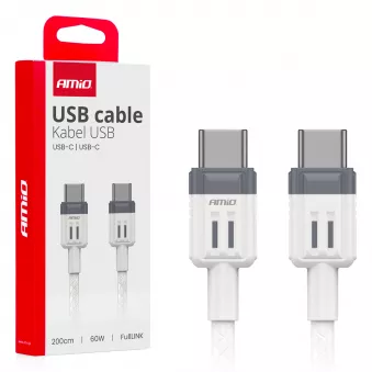 Câble de charge USB-C - USB-C 60W 200cm FullLINK - AMIO 03909