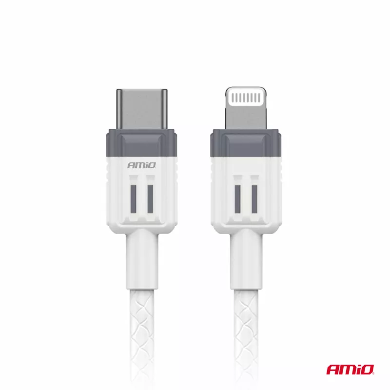 Câble de charge USB-C - IPHONE LIGHTNING FullLINK 20W 100cm - AMIO 03910 - Visuel 1